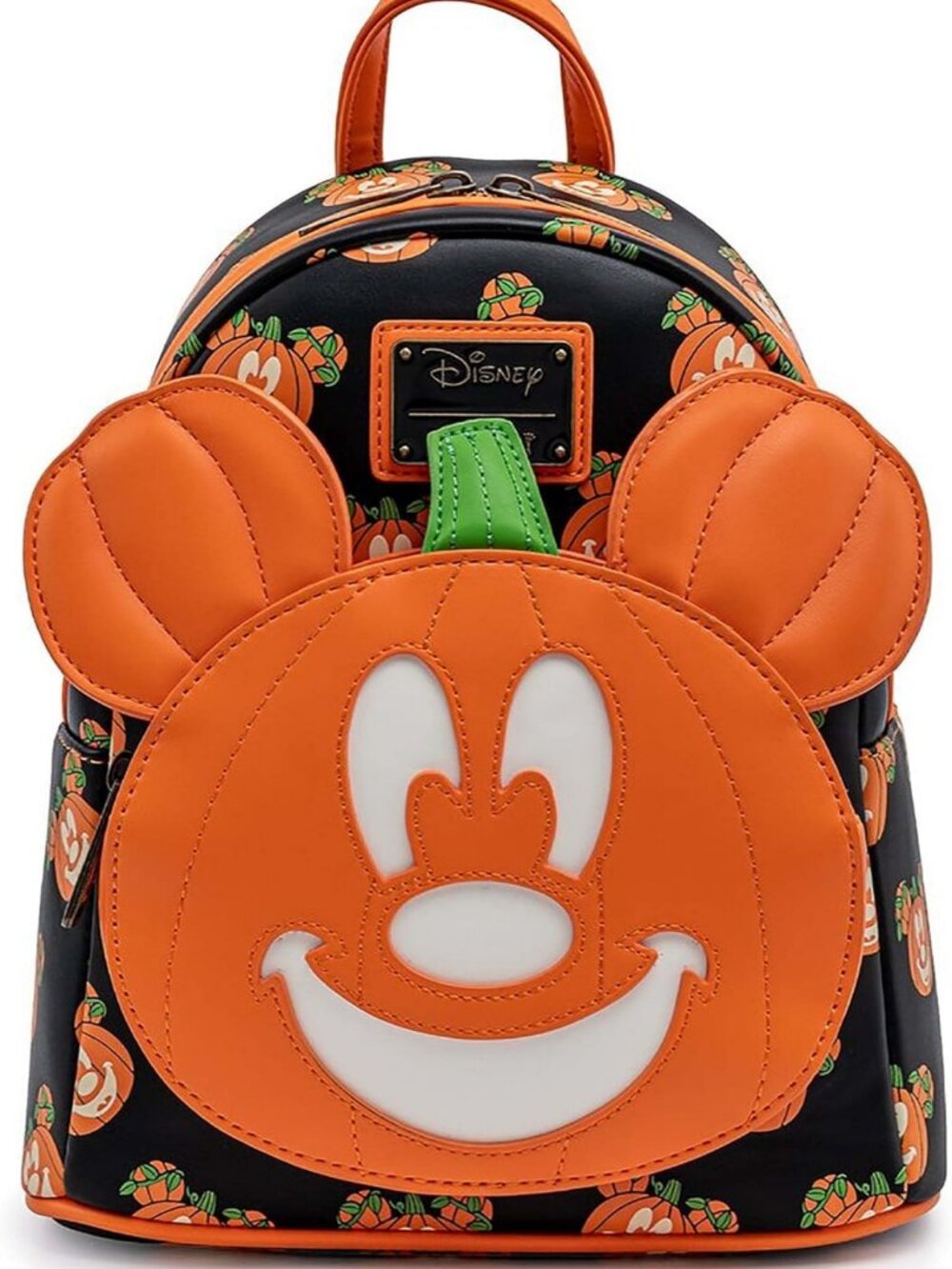 Mickey-O-Lantern Women's Double Strap Shoulder Bag | Cute Halloween Purse